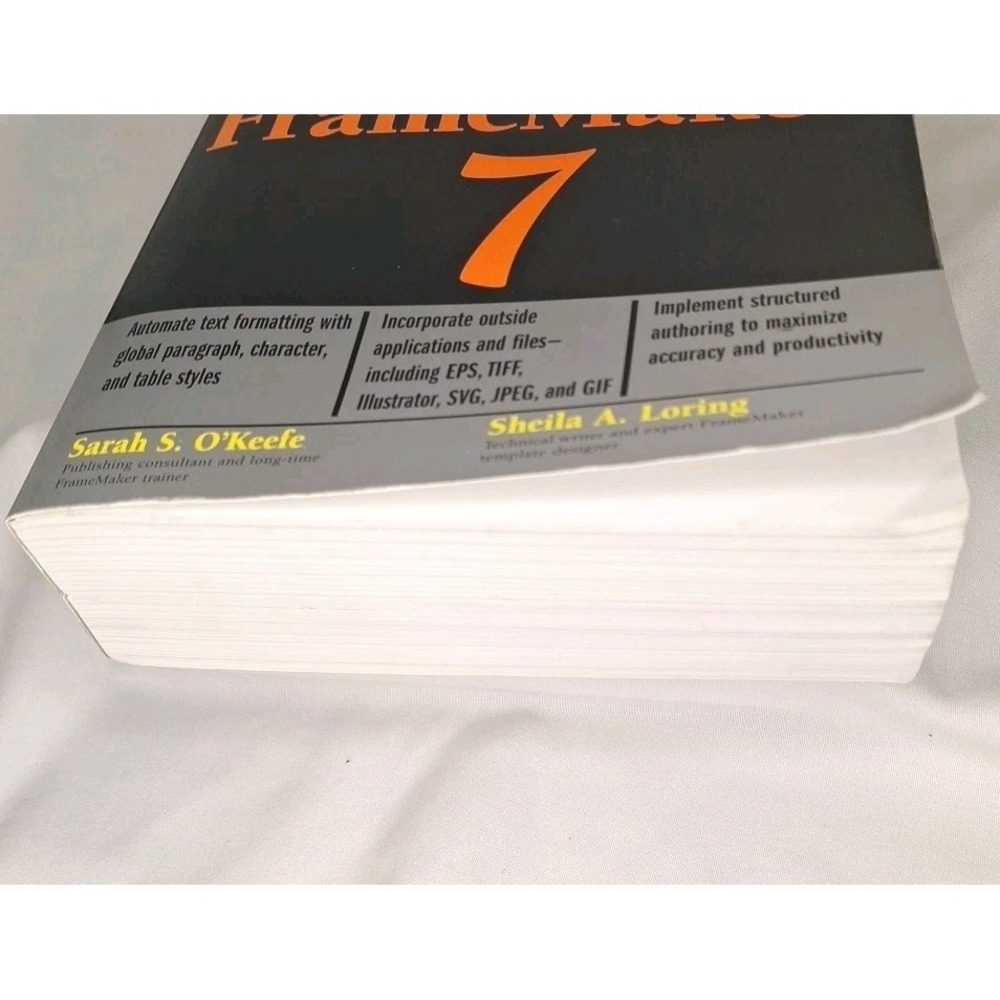 FrameMaker (R) 7 The Complete Reference O'Keefe Loring Frame Maker Seven PB Text - Picture 5 of 11